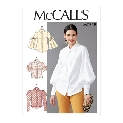 McCall's Misses' Tops M7838 - Sewing Pattern