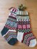 Holly & Snowflake Stocking