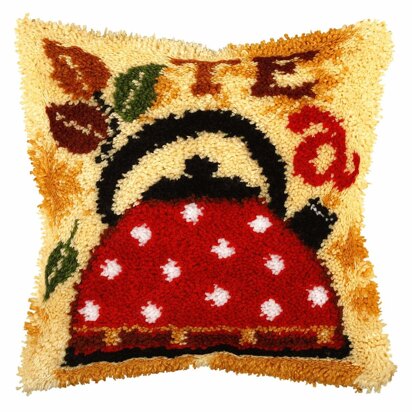 Orchidea Tea Cushion Latch Hook Kit - ORC.4112