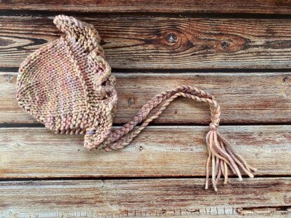 Chunky Baby Bonnet with Frill