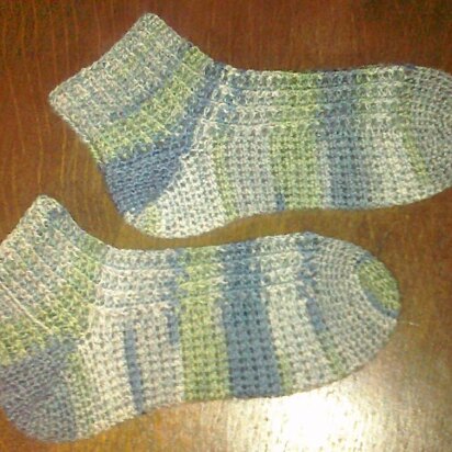 Raggs to Ridges Crochet Socks