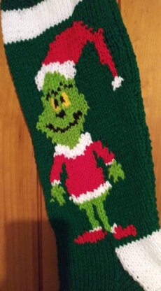 Grinch inspired stocking