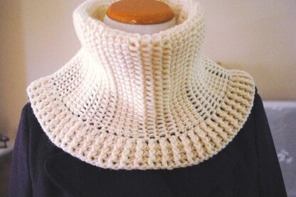 Tunisian Crochet Snow Cowl