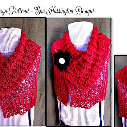 YT Red Beginner Shawl