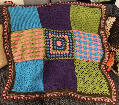 coloured blanket