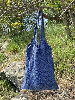 Tote Bag "Breeze" (tunisian crochet)