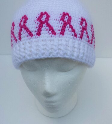 Pink Ribbon Chemo Hat