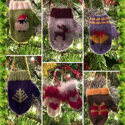 Merry Mittens Christmas Tree Ornaments