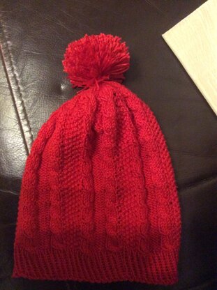 Baby cable hat