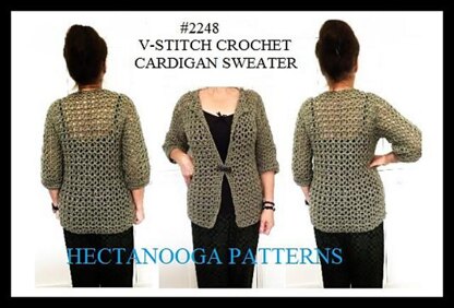 #2248-2-3XL Vstitch cardigan