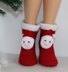 Mens Santa Head Christmas Slippers