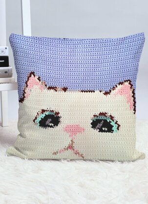 Cat Crochet Tapestry Wall Hanging