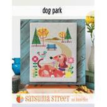 Satsuma Street Dog Park Cross Stitch Chart -  Leaflet