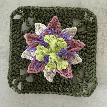 Passion Flower Granny Square