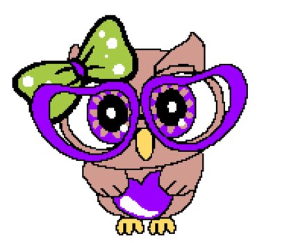 Purple Owl Graphghan Pattern