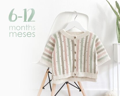 6-12 months - STRIPY Crochet Jacket Pattern