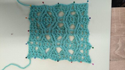 Honeycomb pattern crochet - 005