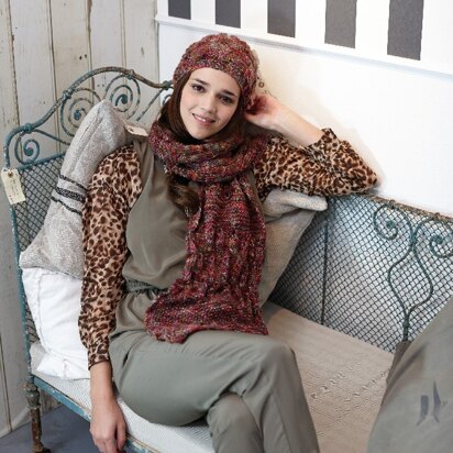 Scarf and Hat in Schachenmayr Soraya - 2210 - Downloadable PDF