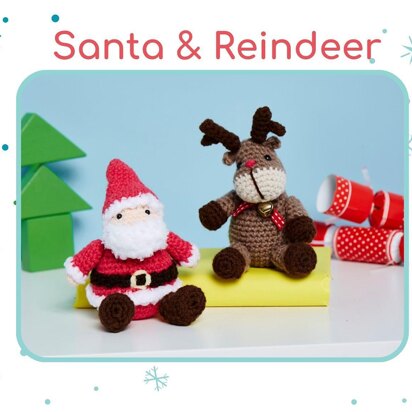 Santa & Reindeer Mini Dolls
