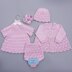 Raven Baby Dress and Pants knitting pattern !8 inch chest size
