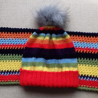 Rainbow Style Beanie