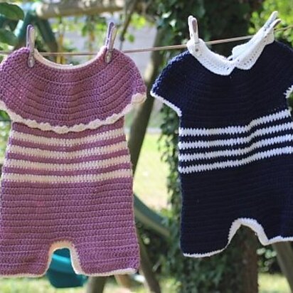 Crochet Romper 6-9 months