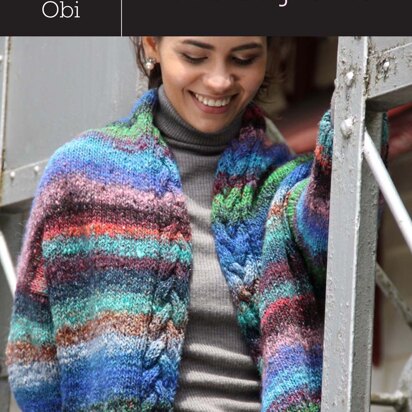 Cabled Jacket in Noro Obi