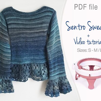 Blue Sentro machine sweater