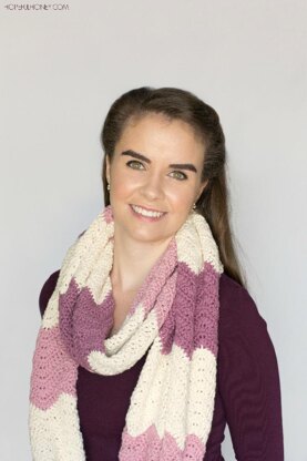 Antique Rose Ripple Infinity Scarf