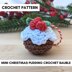 Mini Christmas Pudding Crochet Bauble Pattern