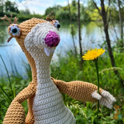 Sid from Ice Age - Crochet Amigurumi Pattern - Downloadable PDF