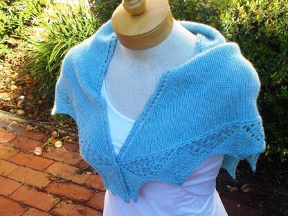 Frosted goblet shawl