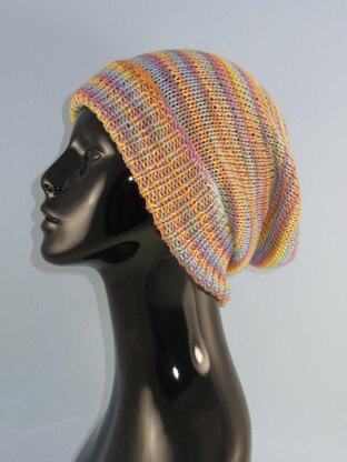 Self Striping Super Slouch Hat