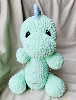 Unicorn plush amigurumi Crochet pattern by Creations by Jamie M