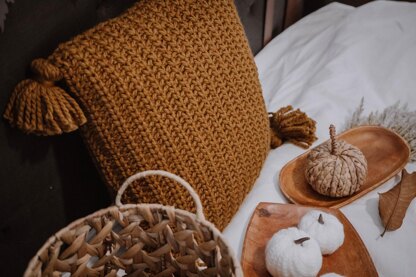 Crochet Knit Purl Pillow