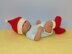 Just For Preemies - Premature Baby Santa Beanie and Booties Set