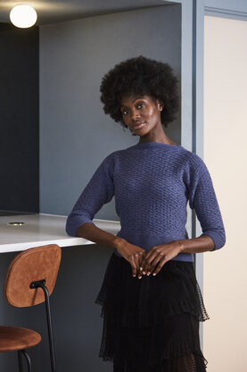 Minna Jumper - Knitting Pattern for Women in MillaMia Naturally Soft Merino - Downloadable PDF