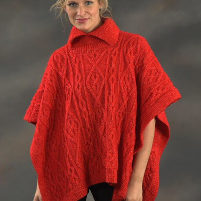 Ladies Square Poncho in Plymouth Yarn Holiday Lights - 2153 - Downloadable PDF