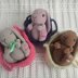 Soft Cradle Bunnies Bundle, Realistic Rabbit, Baby Bunnies In A Crib, Rabbit In Cradle