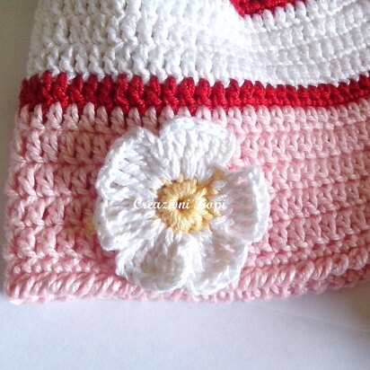 Daisy Baby Hat  hat #262