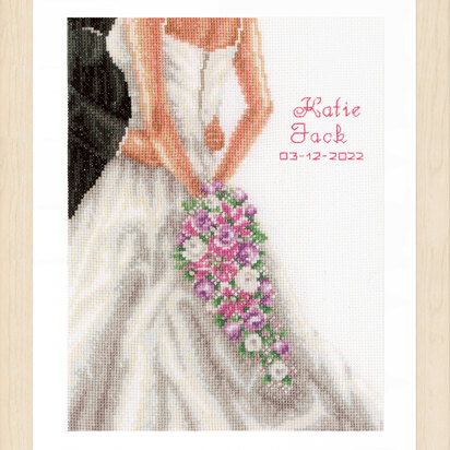 Vervaco Counted Cross Stitch Kit Wedding Couple Cross Stitch Kit