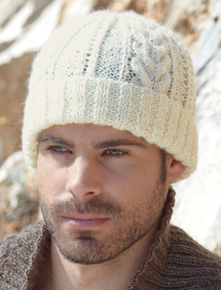 Womans and Mans Tank, Sweater and Hat in Sirdar Wool Rich Aran - 7185 - Downloadable PDF