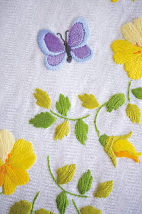 Vervaco Spring Flowers Tablecloth Printed Embroidery Kit