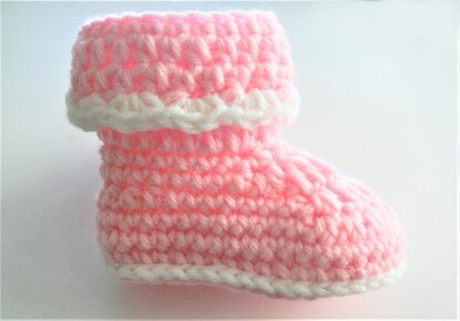 Baby Cuff Booties Girls Boys