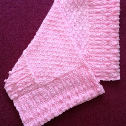 BLOSSOM Baby blanket - knitting pattern