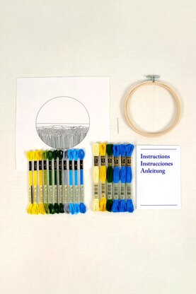 DMC Sunflower Fields by Victoria Rose Richards Intermediate Embroidery Kit