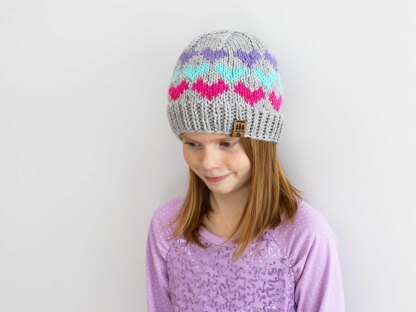 Colorful Hearts Beanie Hat Baby Children Women Men Toque Valentine's Day