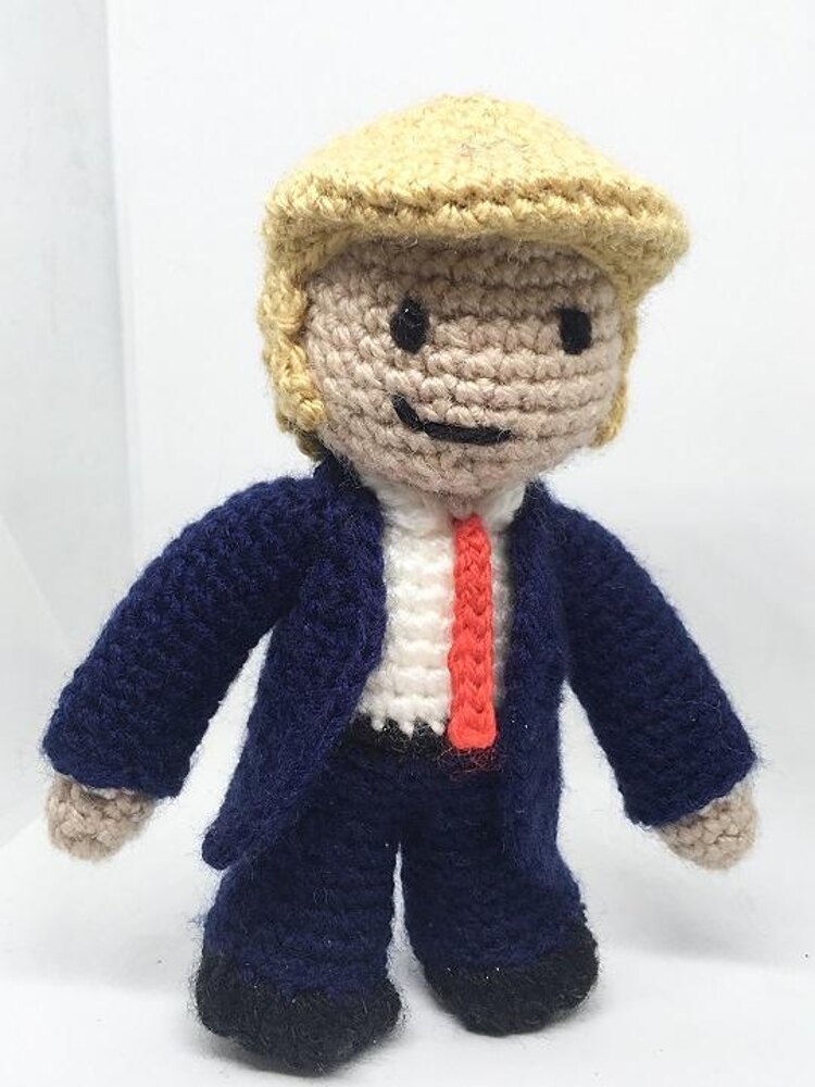 Donald J Trump Doll Crochet pattern by Doodabs Designs