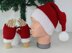 Childrens Santa Hat and Fingerless Gloves