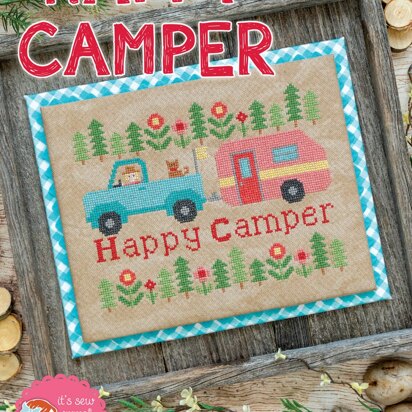 It's Sew Emma Happy Camper Cross Stitch Pattern - ISE-408 - Leaflet